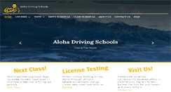 Desktop Screenshot of alohadrivingschools.com